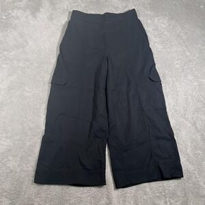 Lululemon Metropolis Maven Pants Womens 6 Black Wide Leg High Rise Stretch Crop